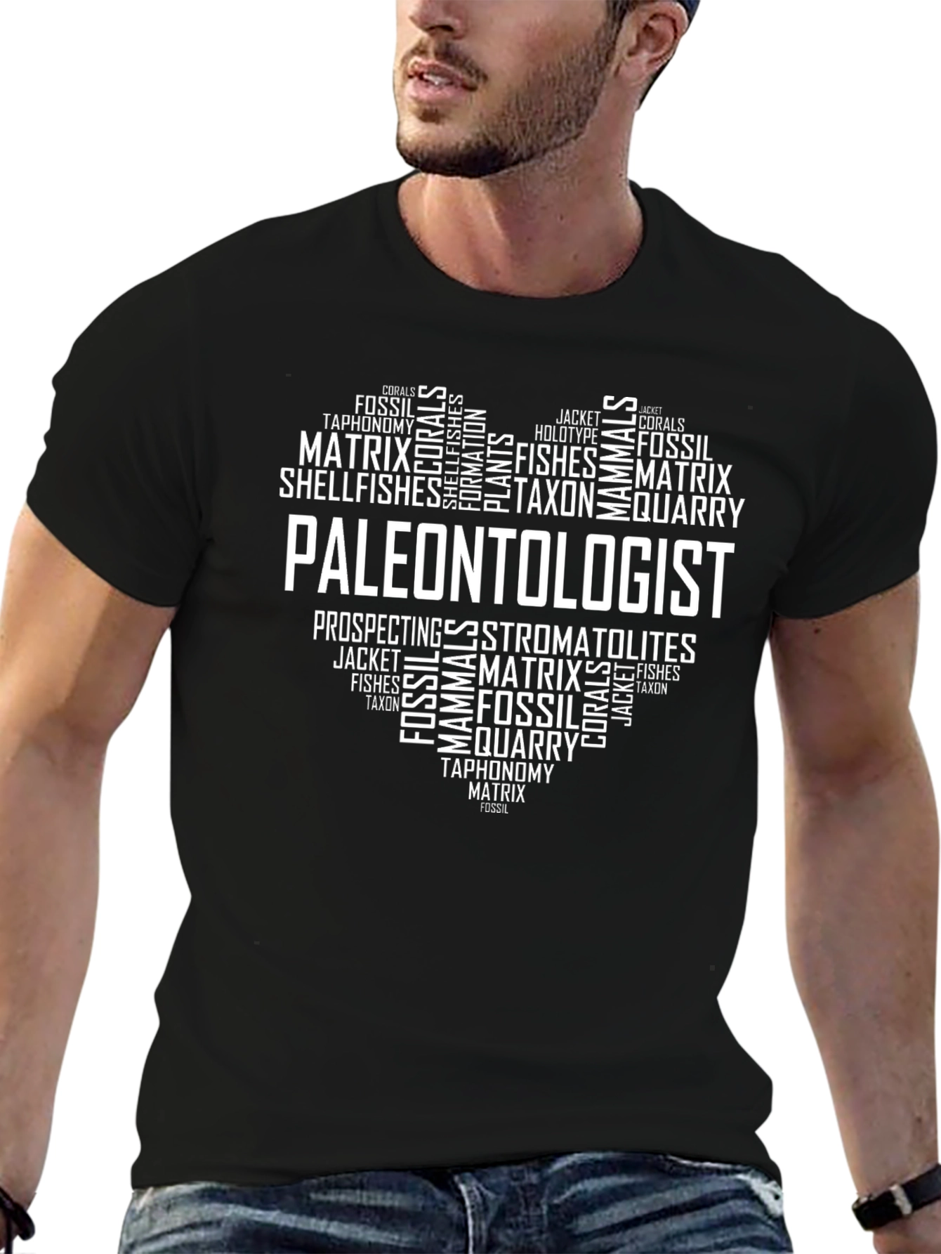 Paleontologist Word Art T-Shirt