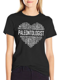 Paleontologist Word Art T-Shirt