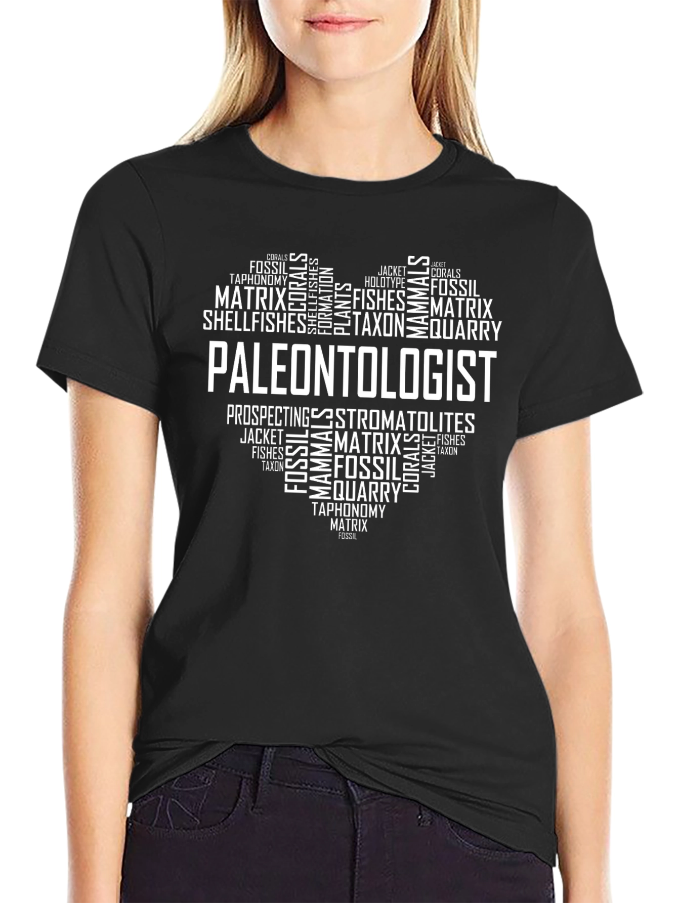 Paleontologist Word Art T-Shirt
