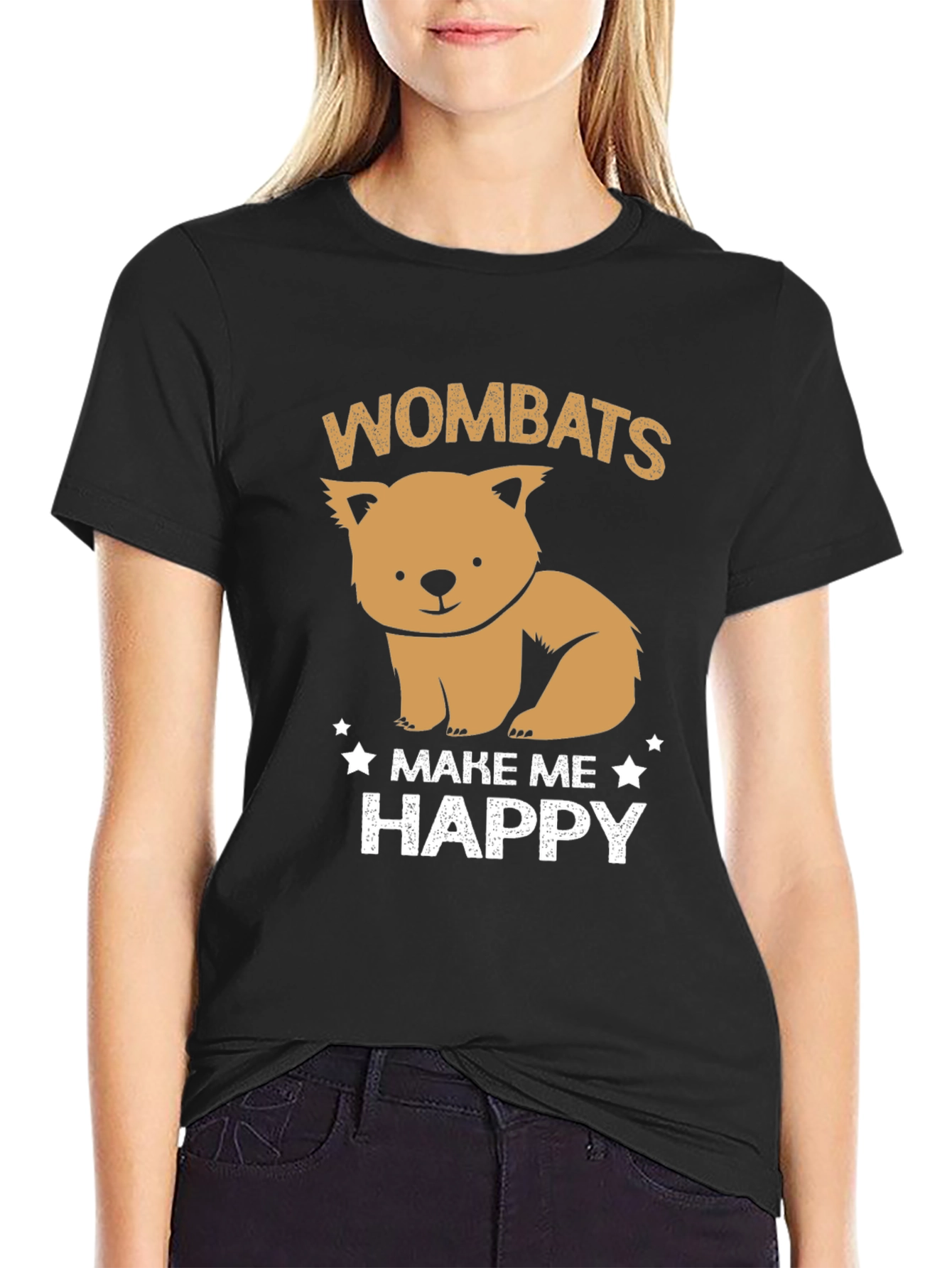 Wombats Make Me Happy Graphic Tee