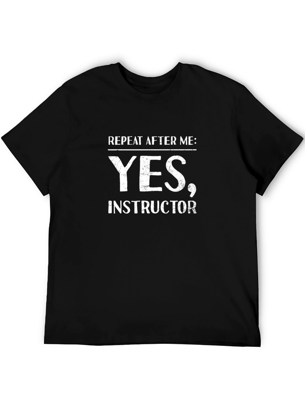 Yes Instructor Black Graphic Tee