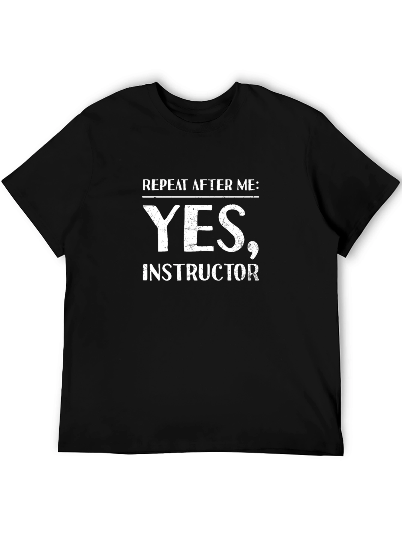 Yes Instructor Black Graphic Tee