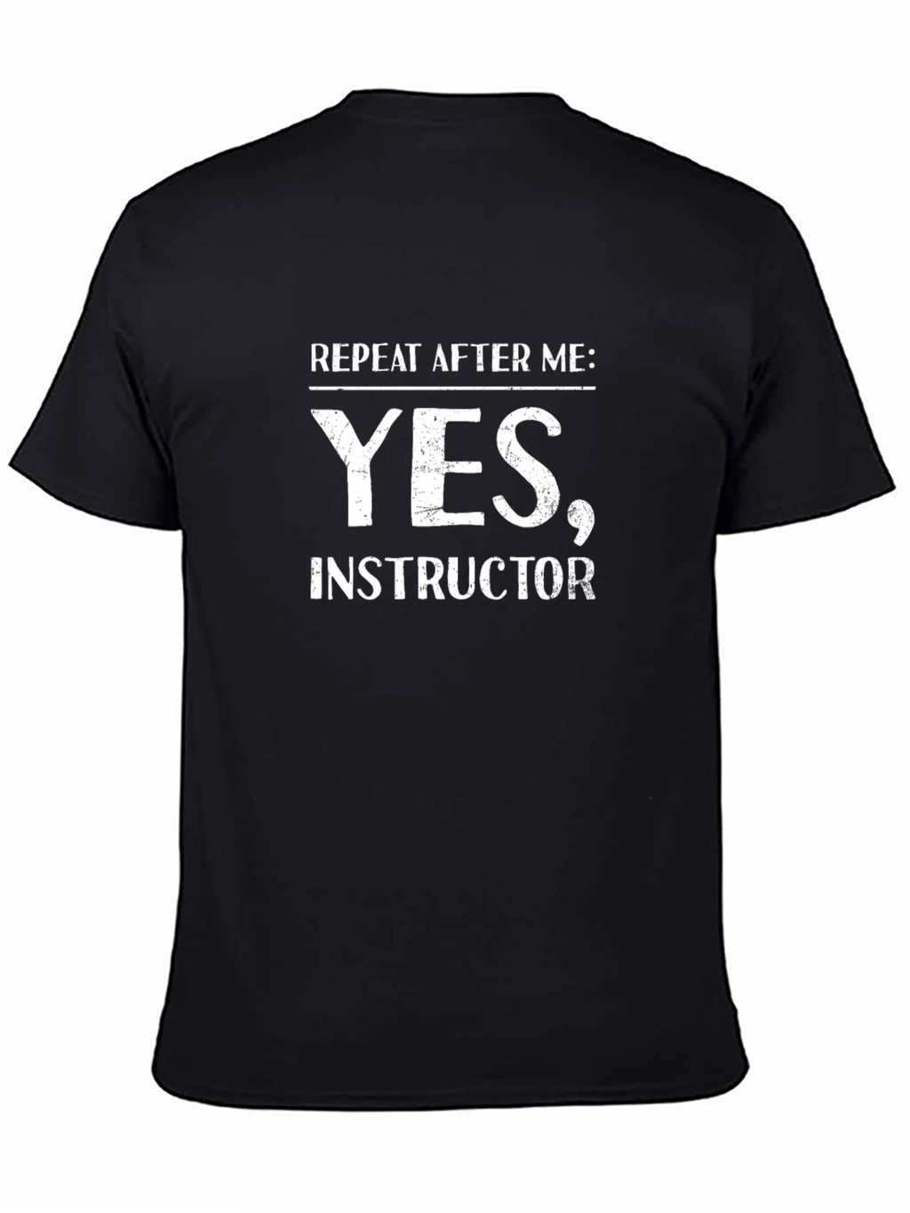 Yes Instructor Black Graphic Tee