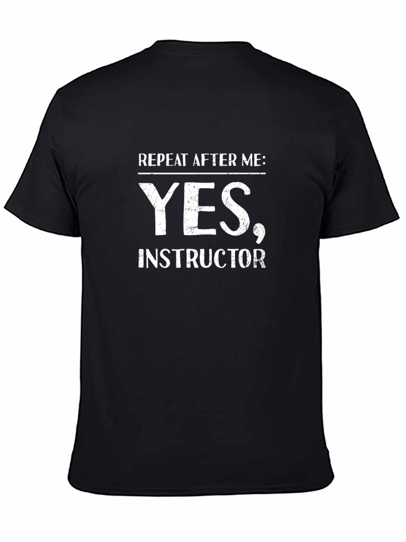 Yes Instructor Black Graphic Tee