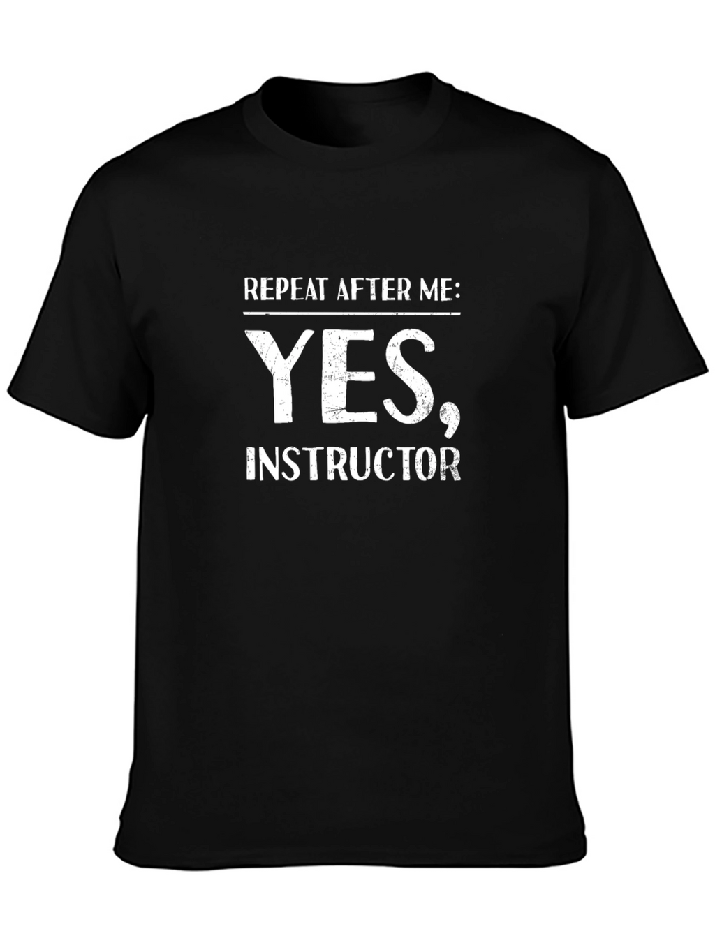 Yes Instructor Black Graphic Tee
