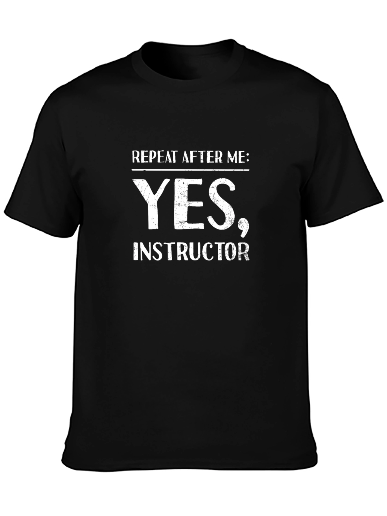 Yes Instructor Black Graphic Tee