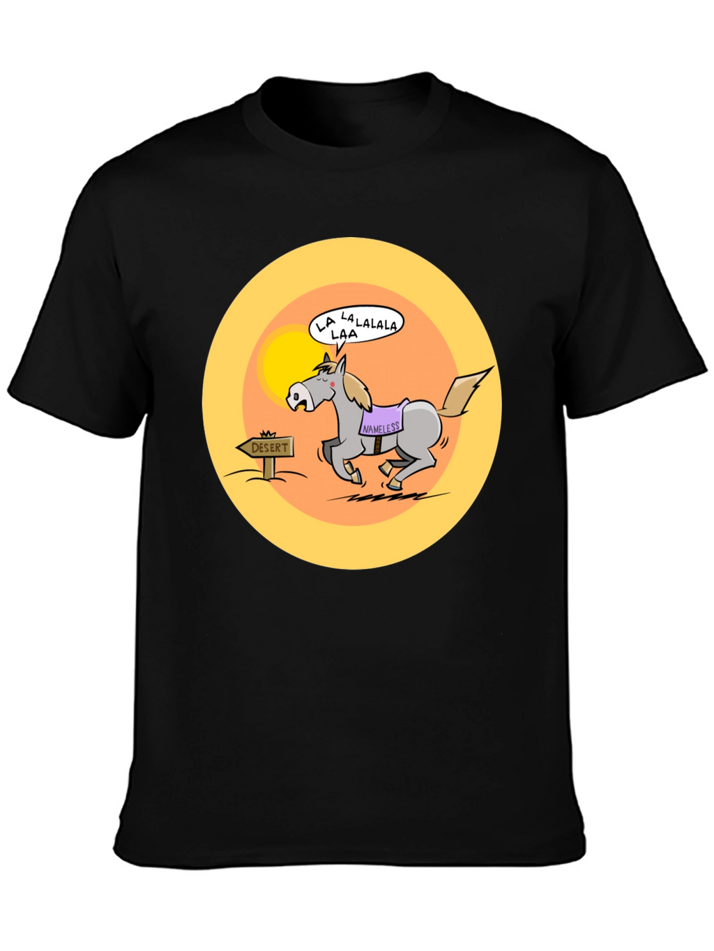 Cartoon Horse Desert Humor T-Shirt