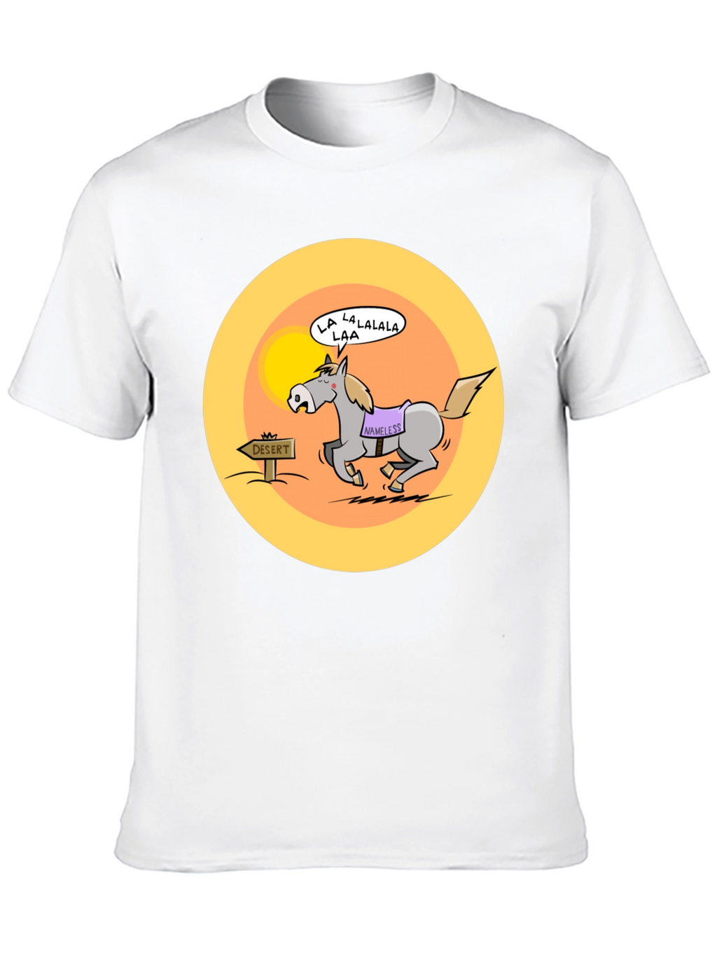 Cartoon Horse Desert Humor T-Shirt
