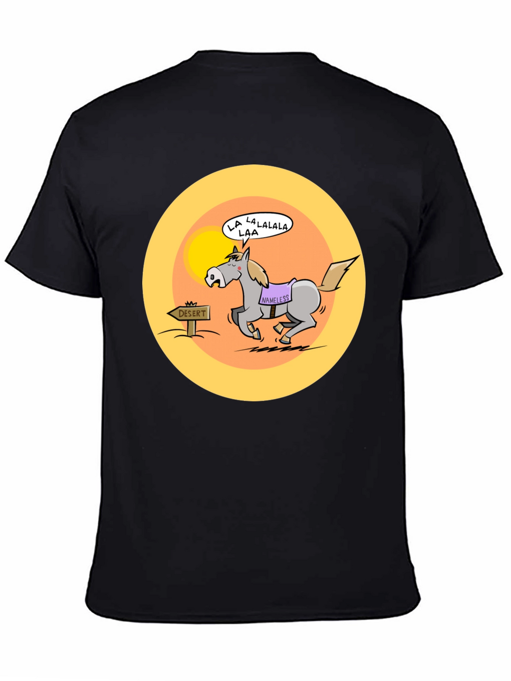 Cartoon Horse Desert Humor T-Shirt