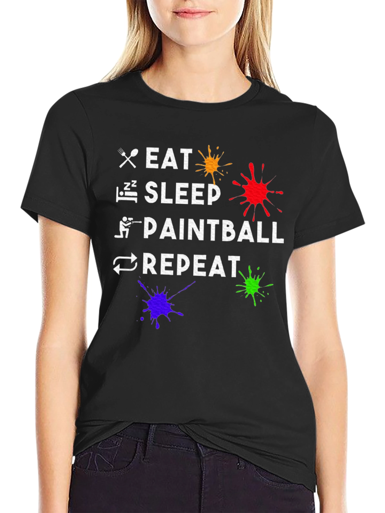 Eat Sleep Paintball Repeat T-Shirt