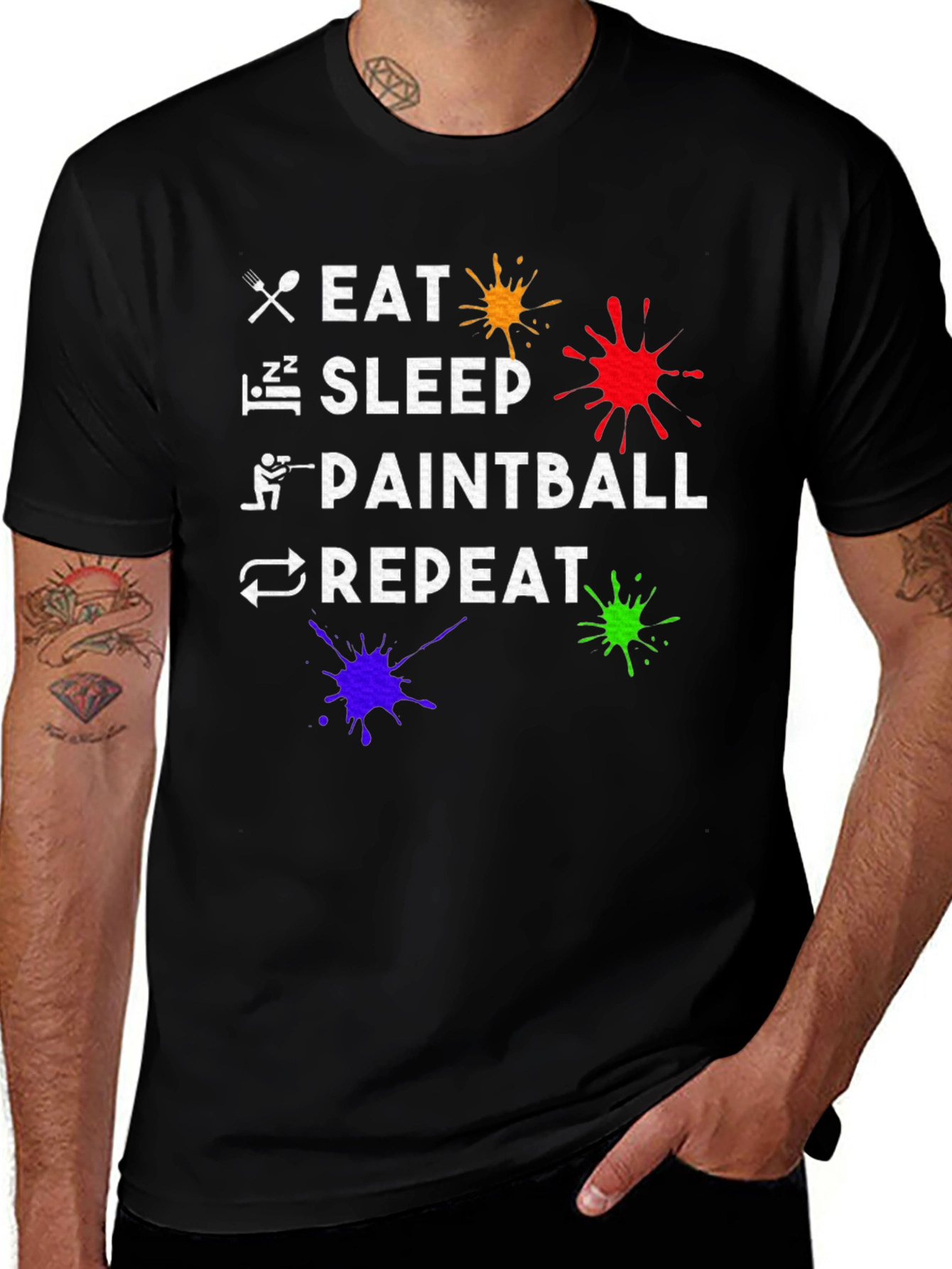 Eat Sleep Paintball Repeat T-Shirt