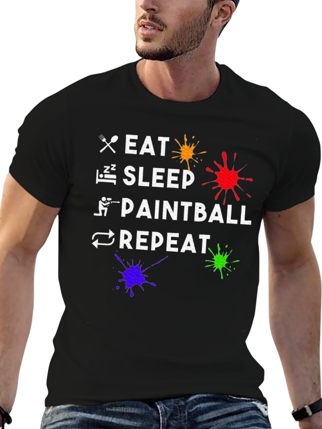 Eat Sleep Paintball Repeat T-Shirt