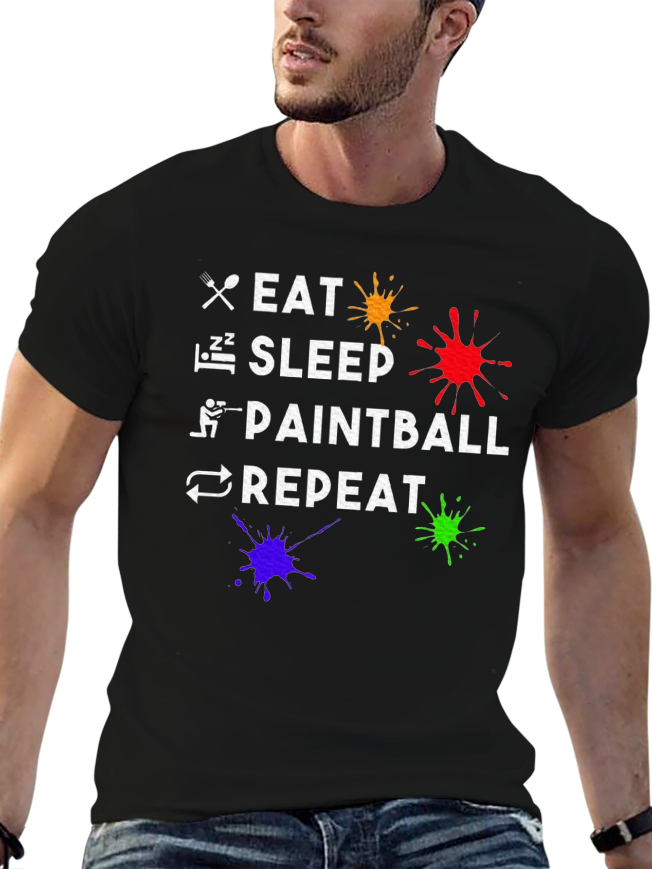 Eat Sleep Paintball Repeat T-Shirt