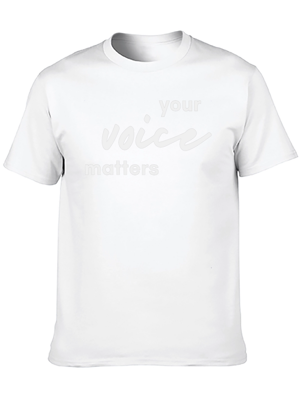Your Voice Matters Black T-Shirt