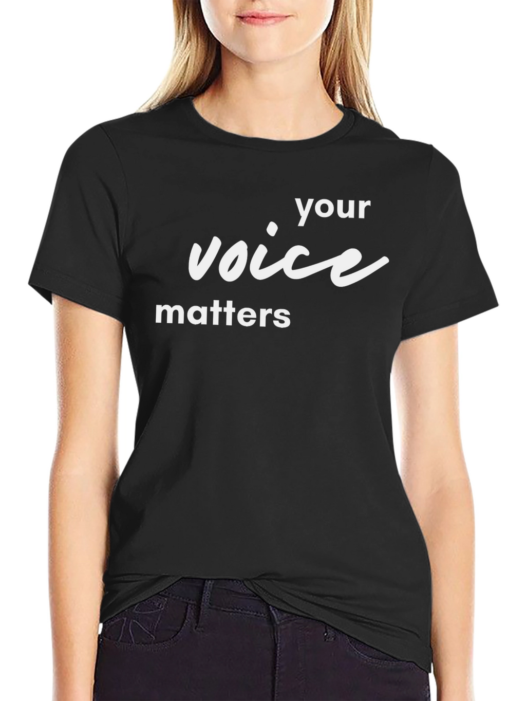 Your Voice Matters Black T-Shirt