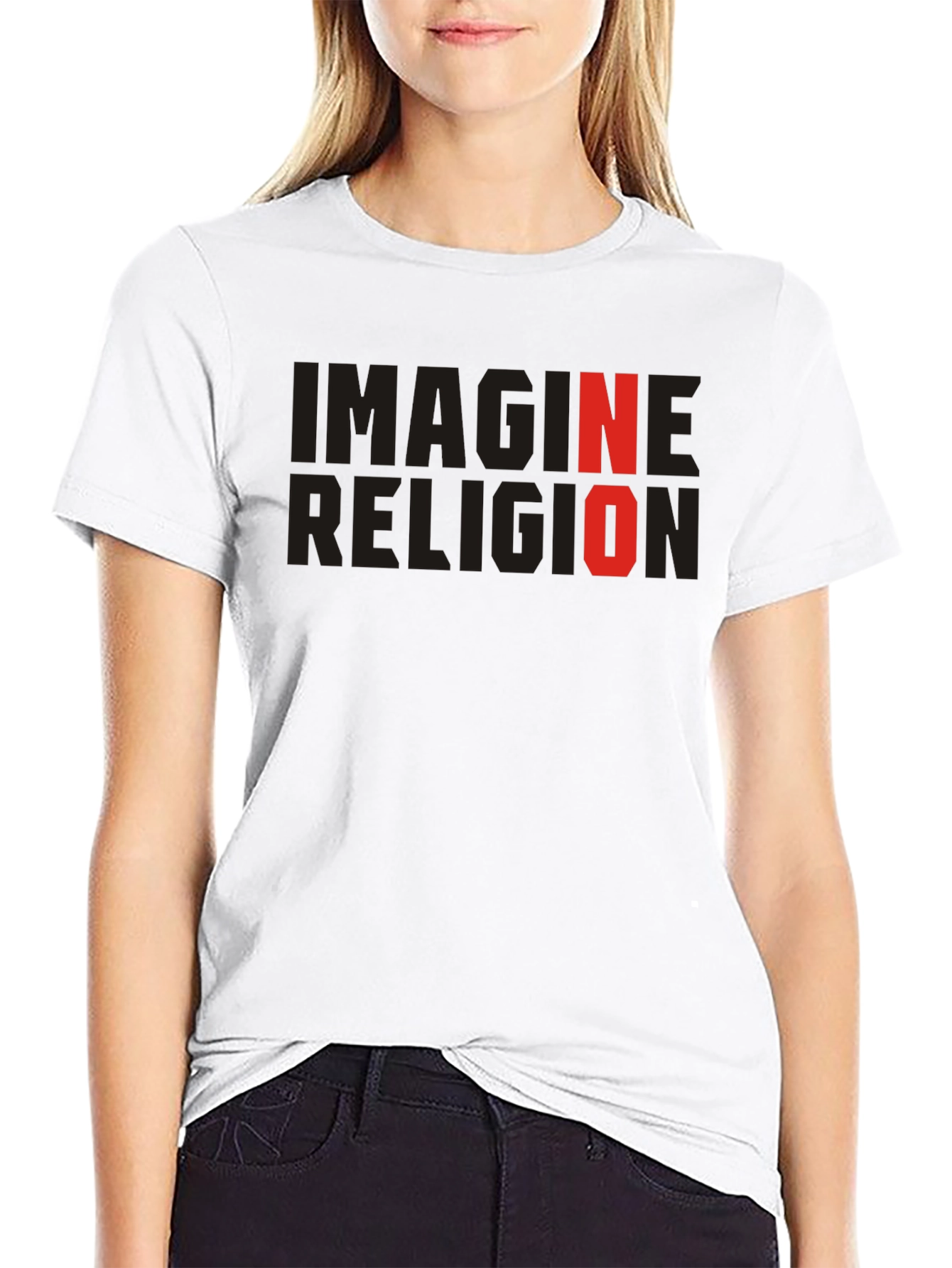 Imagine No Religion T-Shirt - Atheist Graphic Tee
