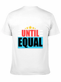 Until Equal Graphic Tee - Black Crew Neck