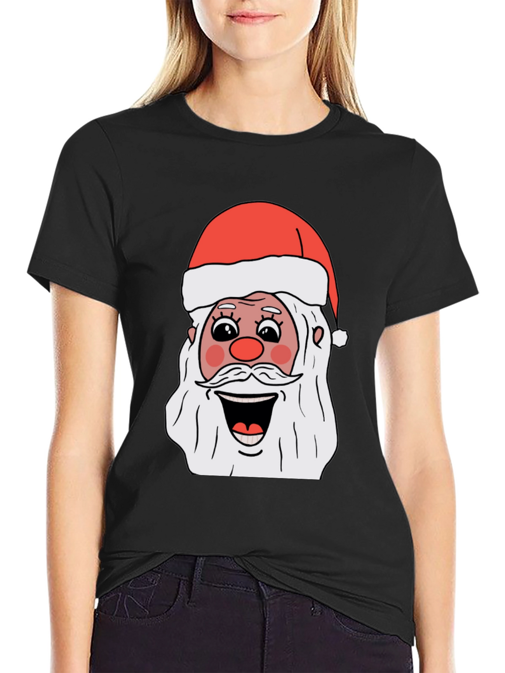 Santa Claus Graphic T-Shirt - Holiday Festive Tee