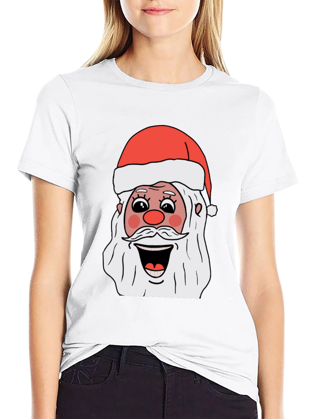 Santa Claus Graphic T-Shirt - Holiday Festive Tee