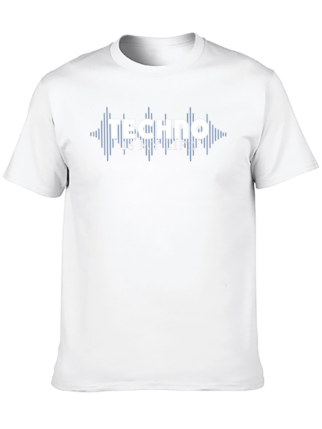 Techno Is My Life Black Graphic Tee
