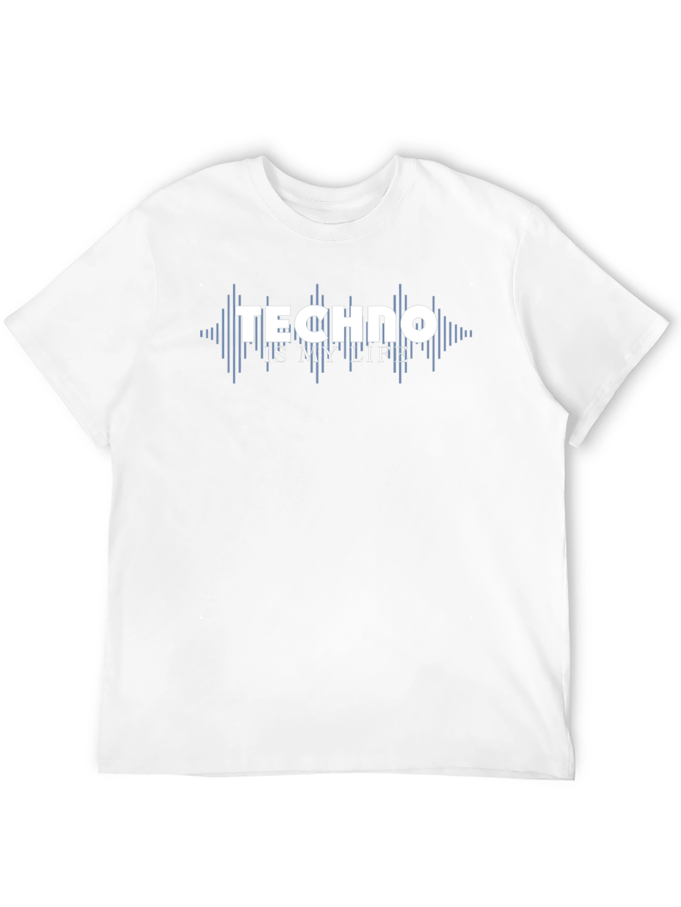 Techno Is My Life Black Graphic Tee