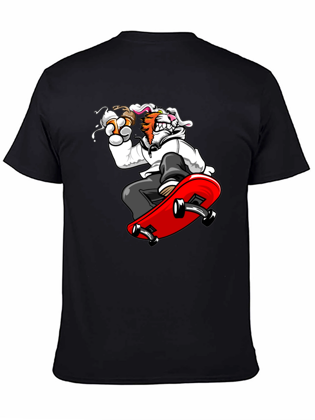 Skateboarding Tiger Graphic Tee