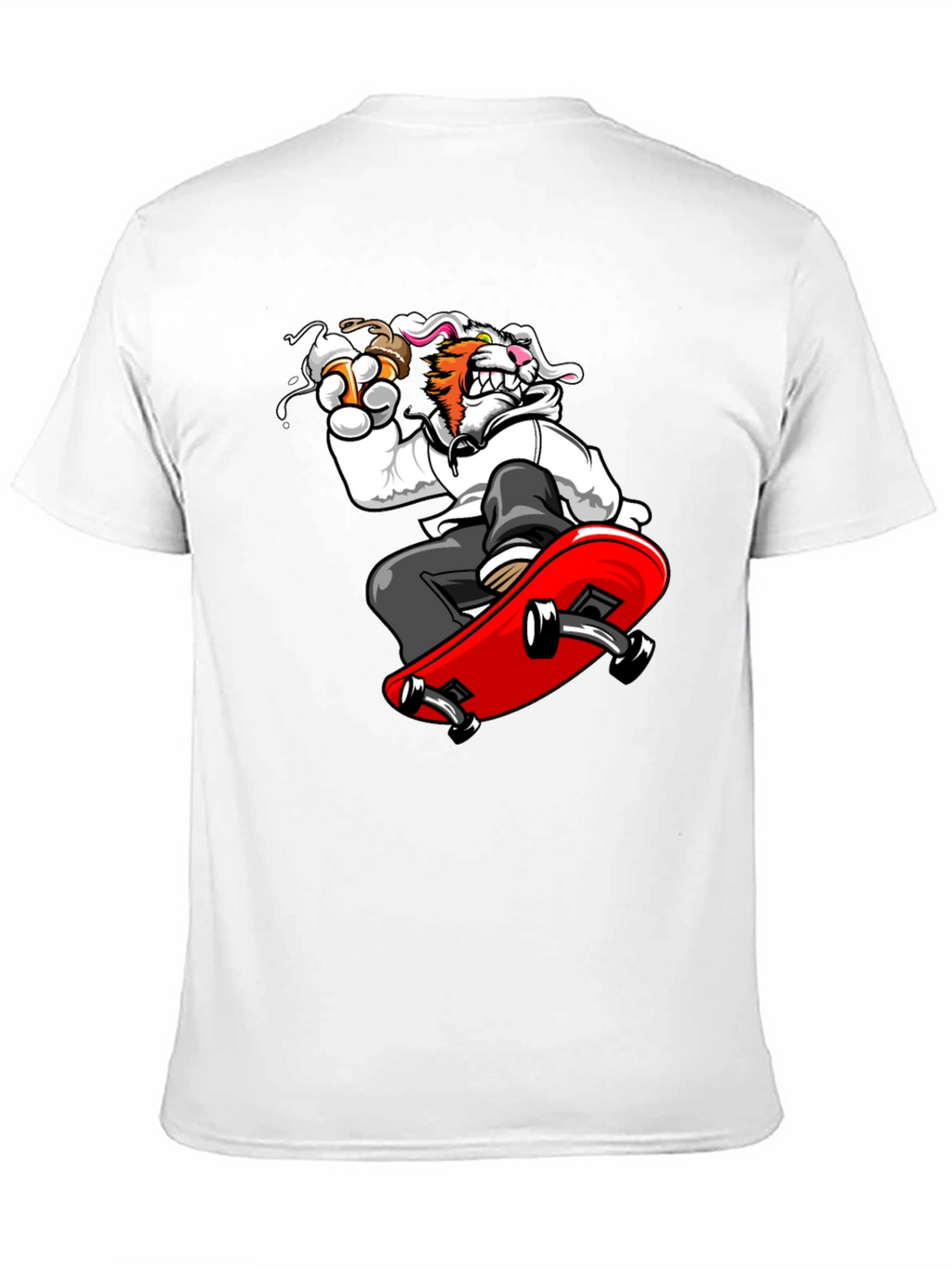 Skateboarding Tiger Graphic Tee