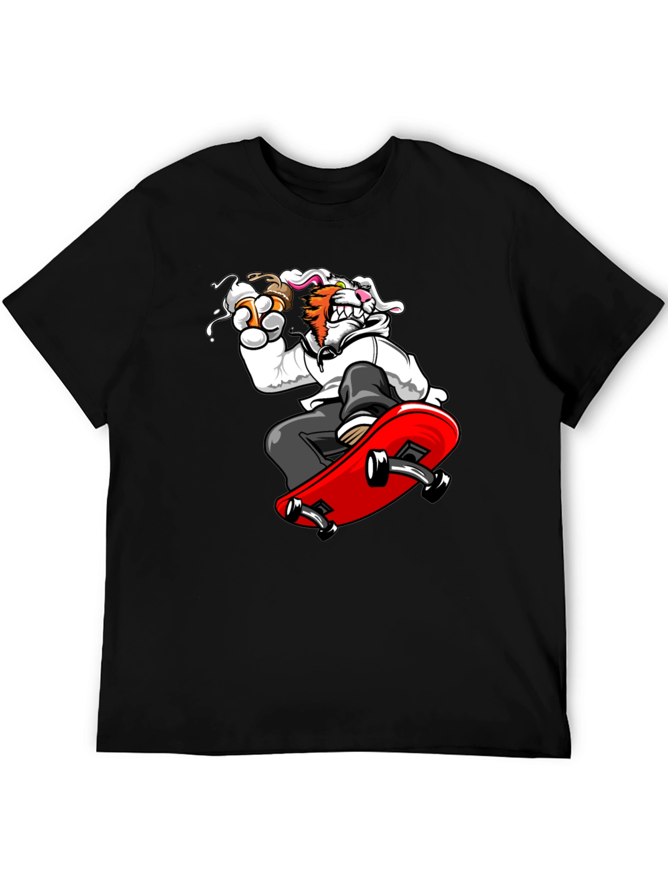 Skateboarding Tiger Graphic Tee