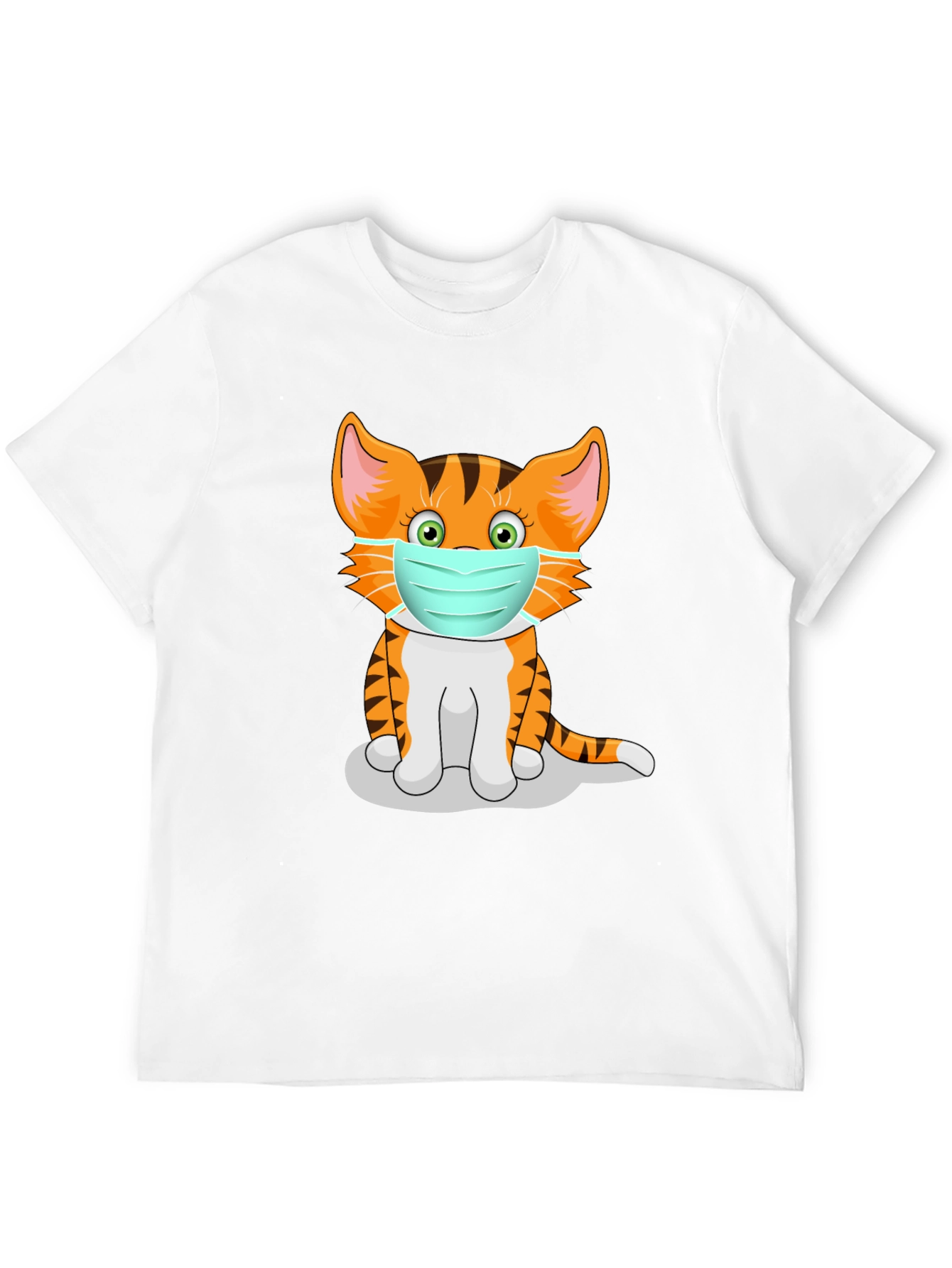Masked Cat Graphic Tee - Unisex