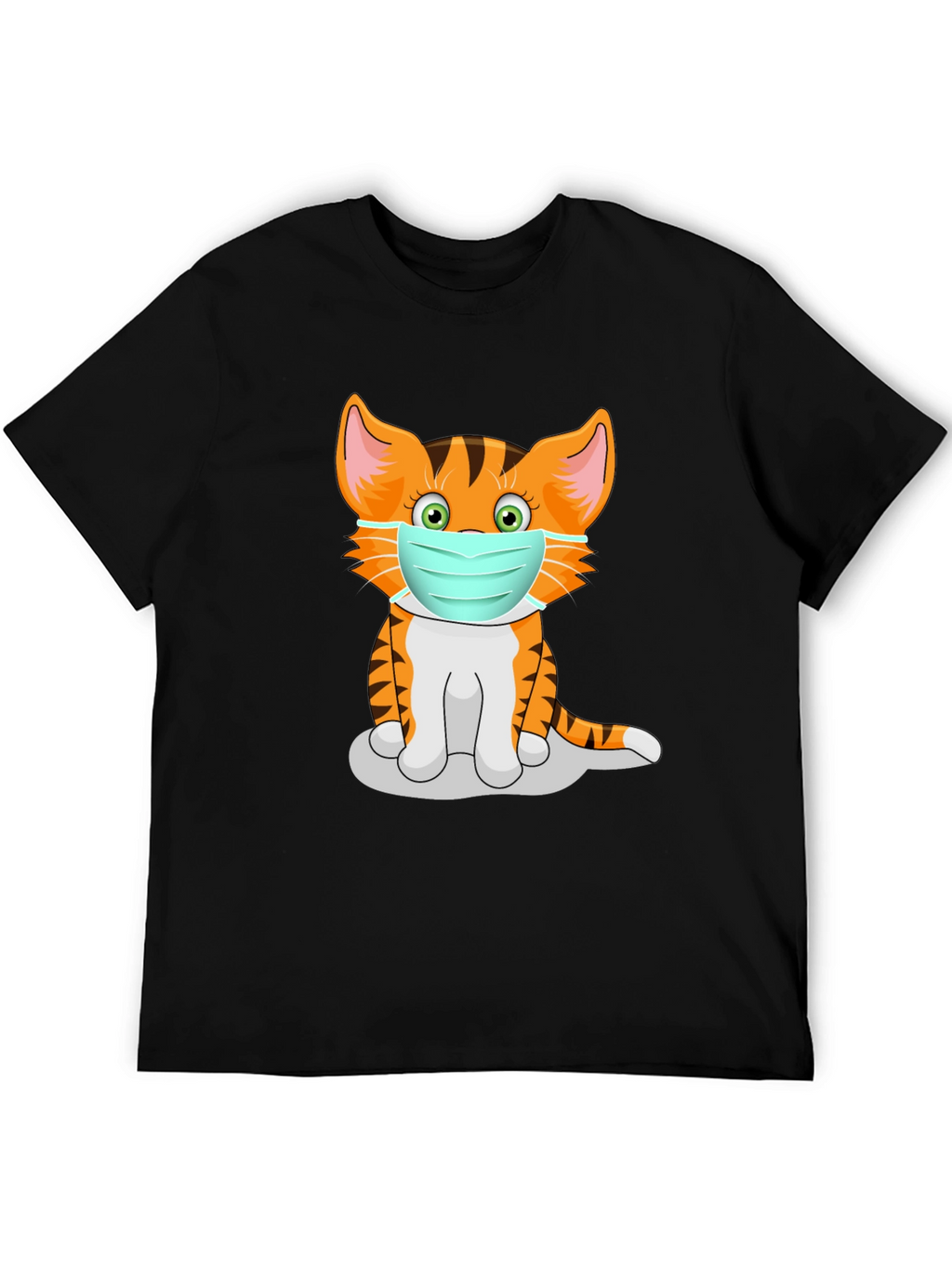 Masked Cat Graphic Tee - Unisex