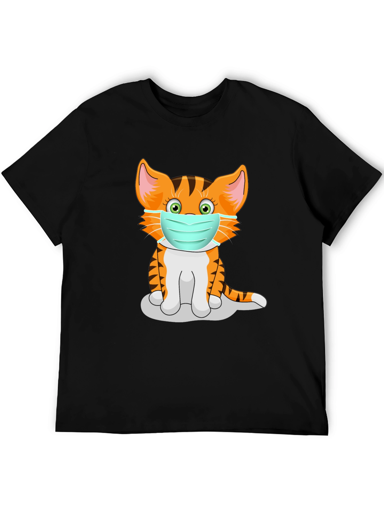 Masked Cat Graphic Tee - Unisex