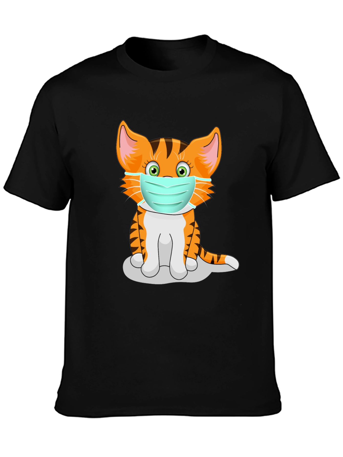 Masked Cat Graphic Tee - Unisex