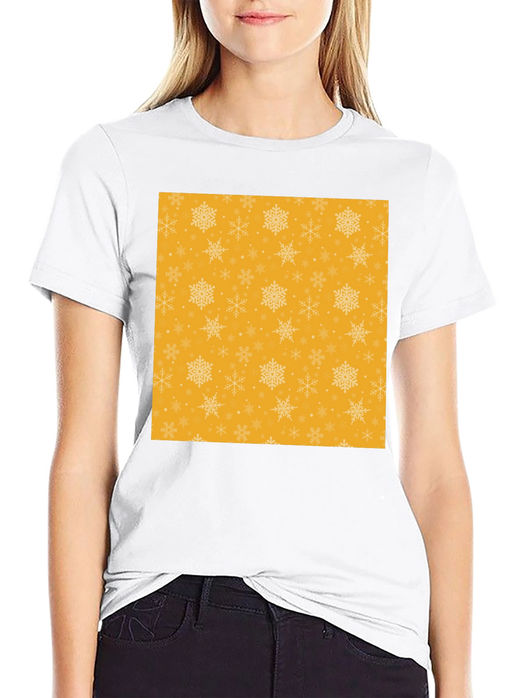 Festive Snowflake Pattern Tee