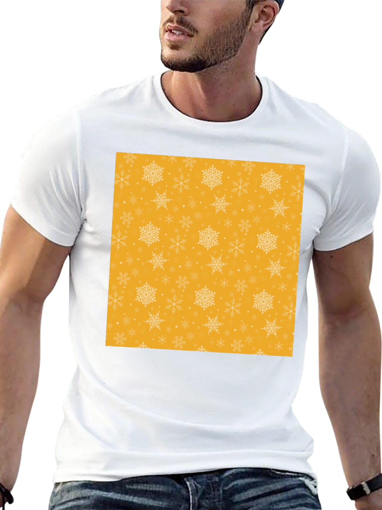 Festive Snowflake Pattern Tee