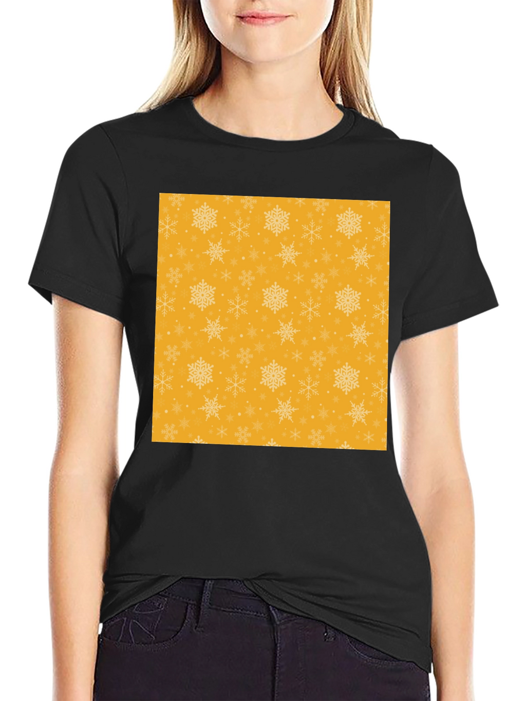 Festive Snowflake Pattern Tee