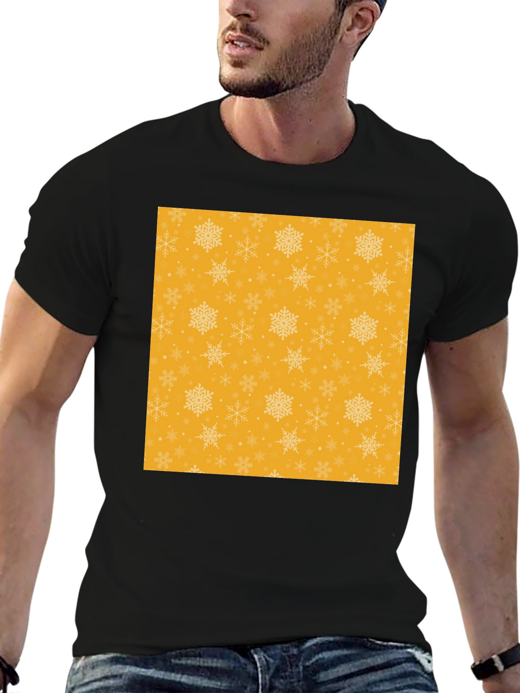 Festive Snowflake Pattern Tee