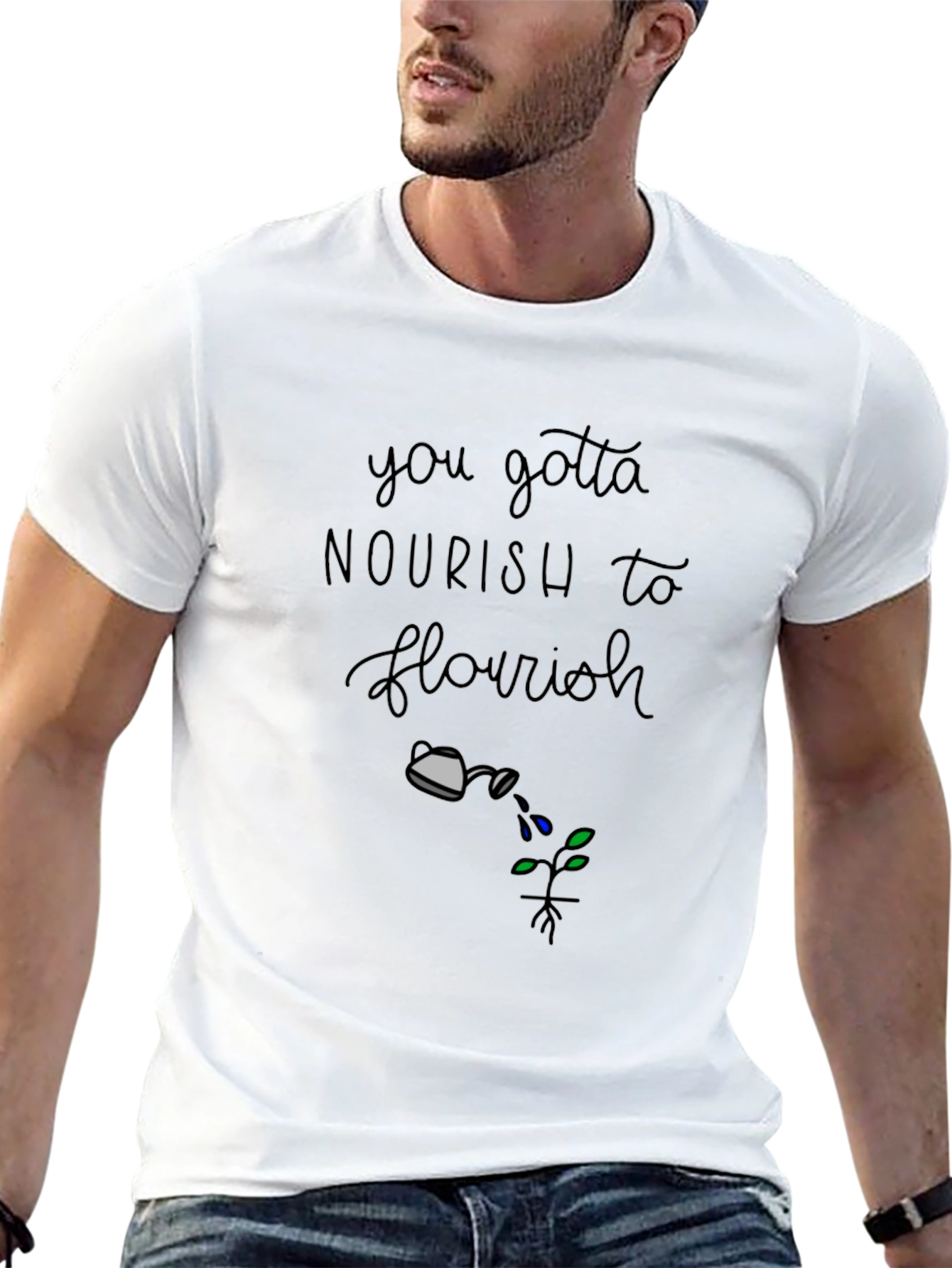 Nourish to Flourish Graphic T-Shirt