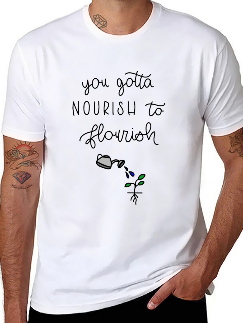 Nourish to Flourish Graphic T-Shirt