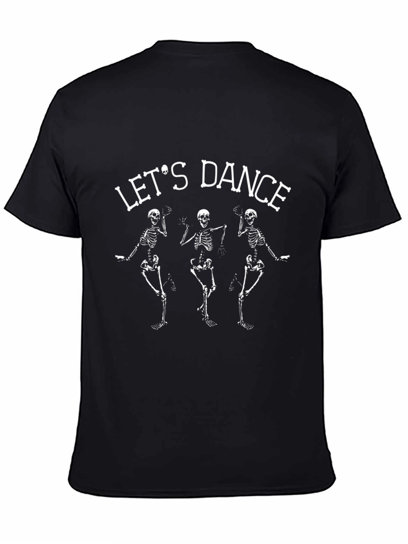 Lets Dance Skeleton Graphic Tee - Spooky Season Shirt