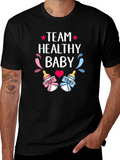 Team Healthy Baby Gender Reveal T-Shirt