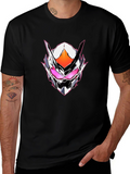 Cyberpunk Mask Graphic Tee - Black