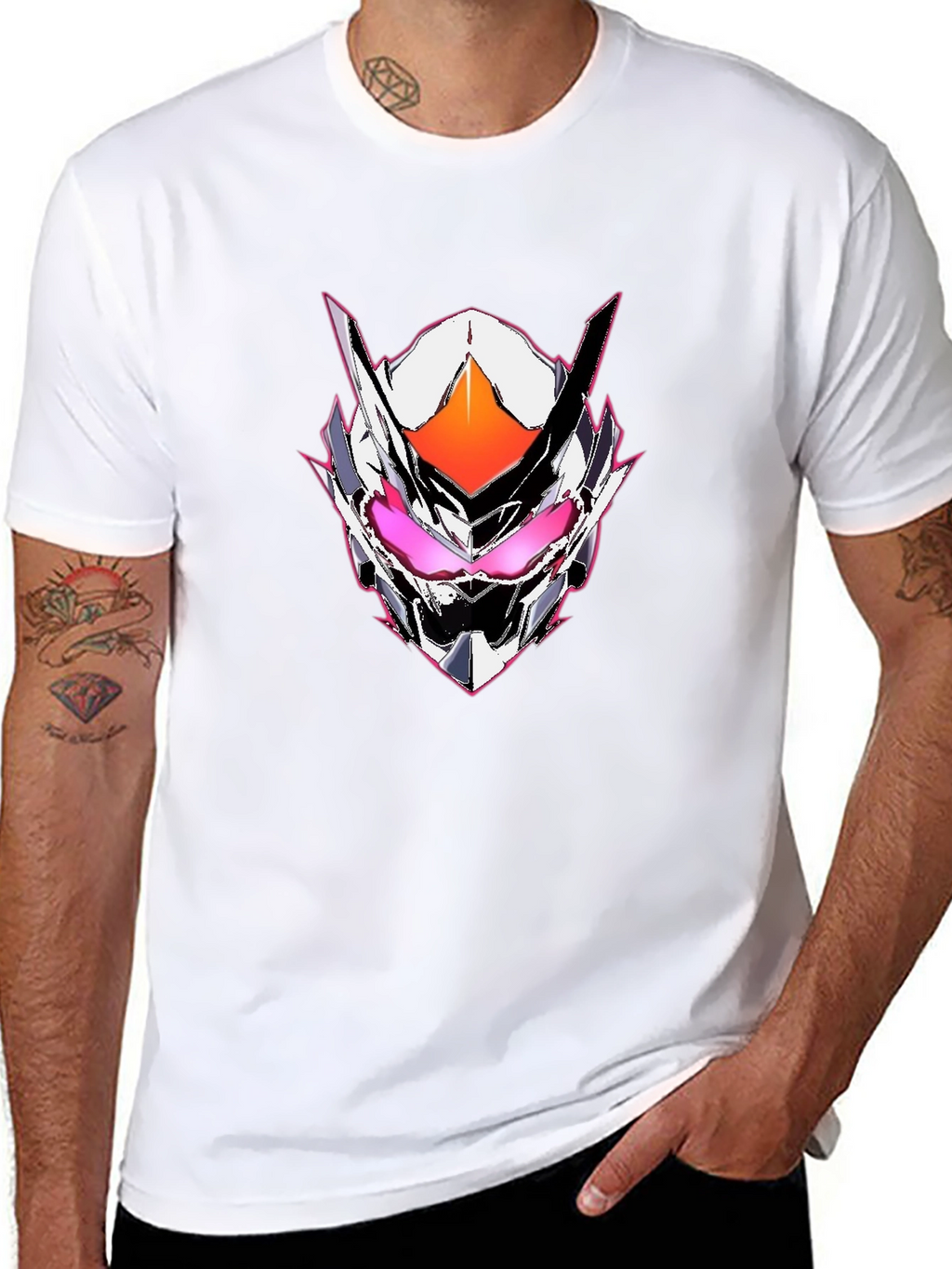 Cyberpunk Mask Graphic Tee - Black