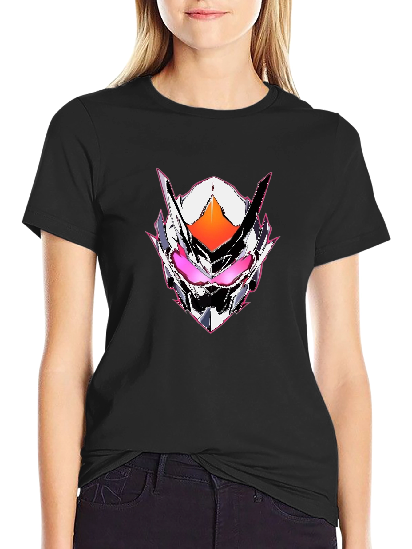 Cyberpunk Mask Graphic Tee - Black