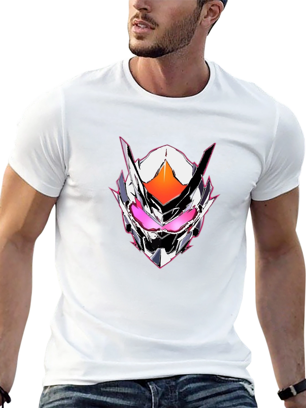 Cyberpunk Mask Graphic Tee - Black