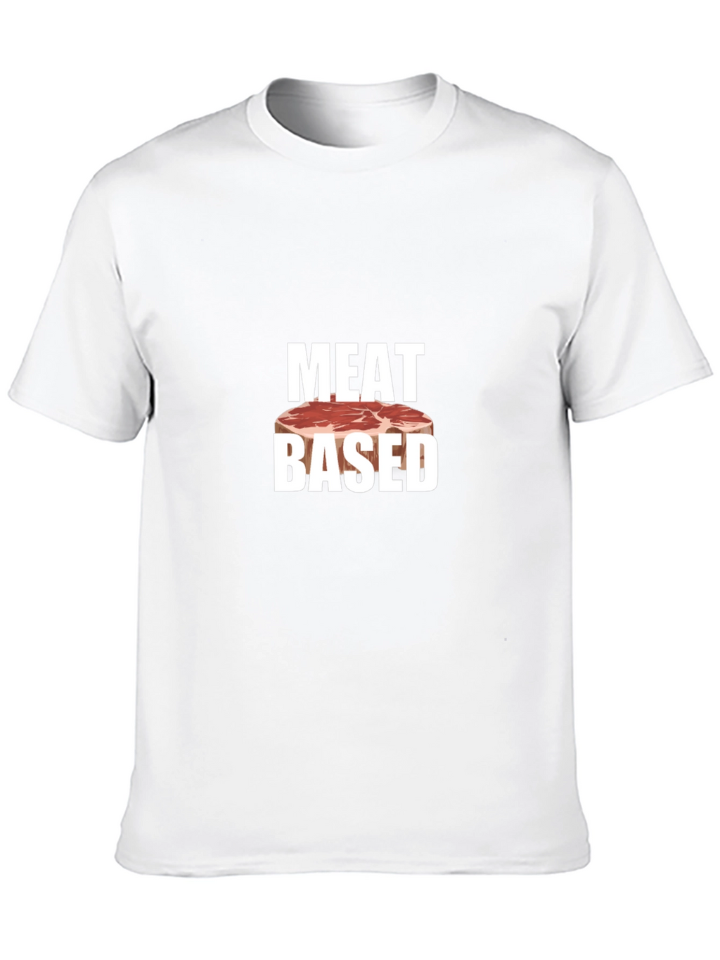 Meat Based Graphic T-Shirt - Black Cotton Tee