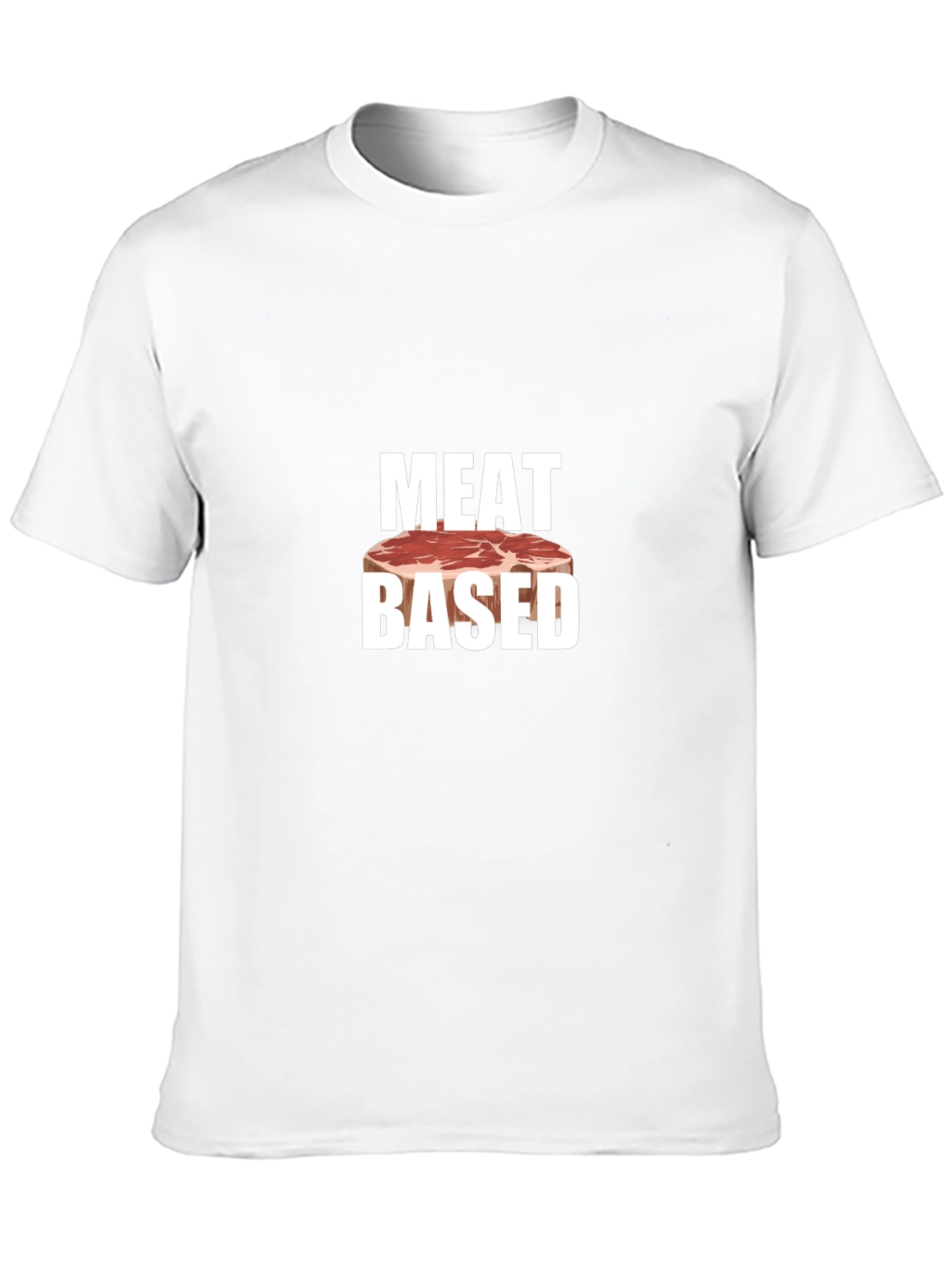Meat Based Graphic T-Shirt - Black Cotton Tee