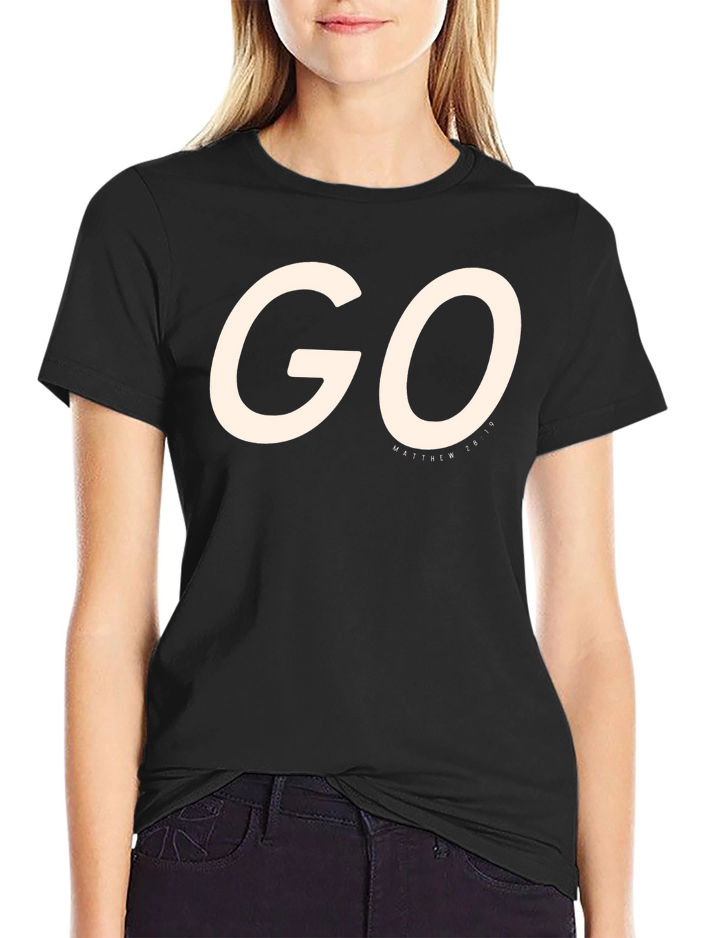 Go Matthew 28:19 Graphic Tee - Religious T-Shirt