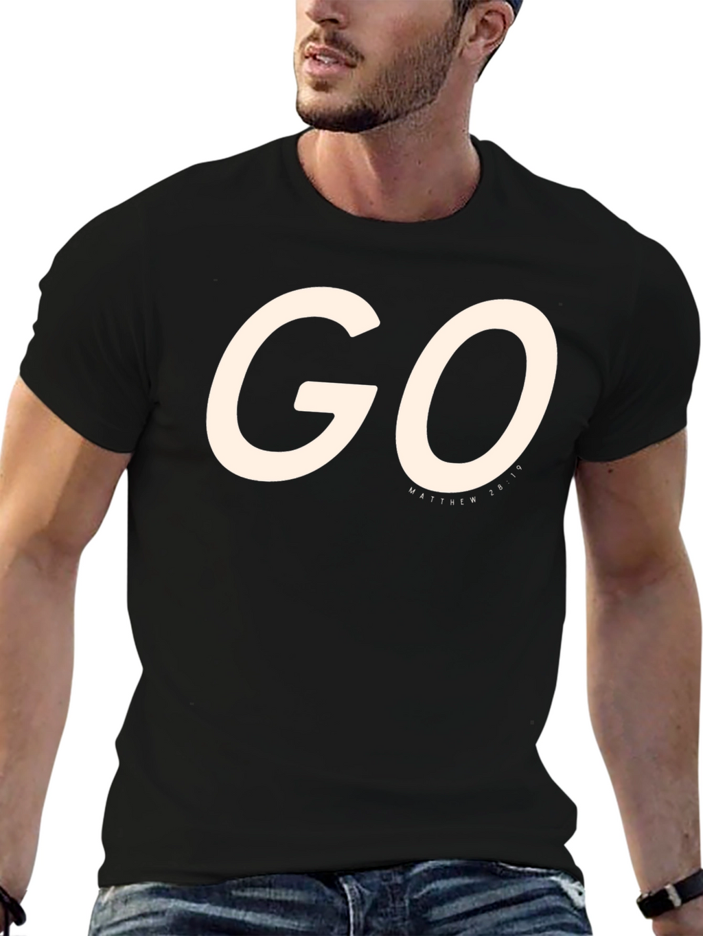 Go Matthew 28:19 Graphic Tee - Religious T-Shirt