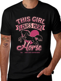 This Girl Loves Her Horse Graphic Tee
