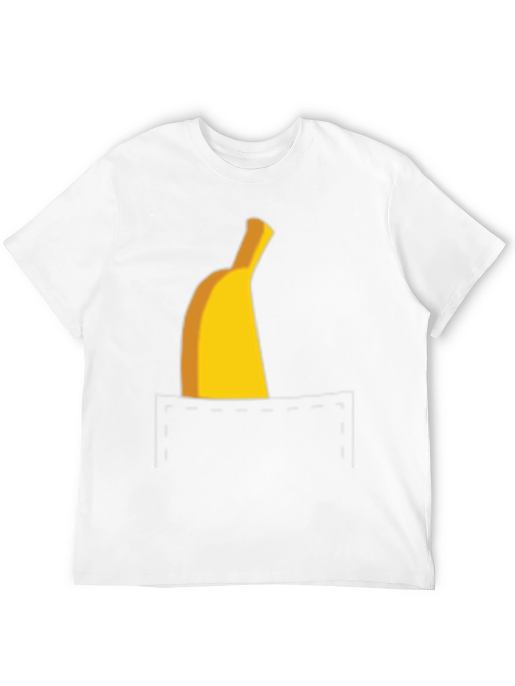 Banana Pocket Graphic Tee - Funny Casual T-Shirt